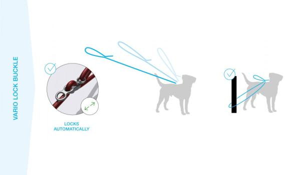 Curli Vario Comfort Leash Fuchsia L