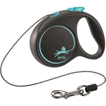 ARDEBO.de flexi Seil-Leine Black Design XS blau 3m