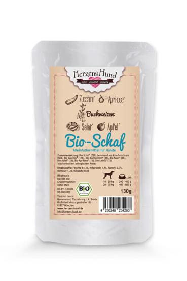ARDEBO.de Herzenshund Schaf mit Zucchini 130g
