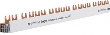 ARDEBO.de Hager KDN463B Phasenschiene, 4-polig, mit Gabelanschluss, 10mm², 63A, 57 Module