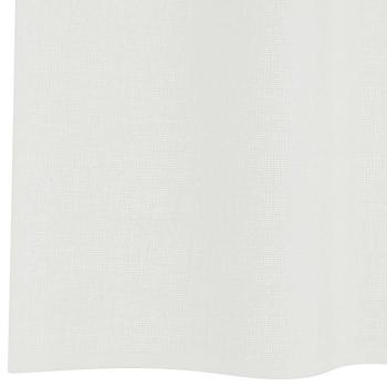 Voile Vorhänge mit Schlaufen 2 Stk. Weiß 140x140 cm