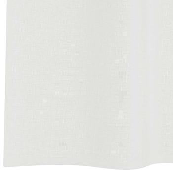 Voile Vorhänge mit Schlaufen 2 Stk. Weiß 140x225 cm