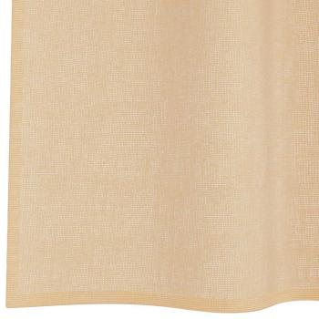 Voile Vorhänge mit Schlaufen 2 Stk. Sandfarbe 140x225 cm