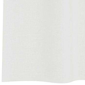 Voile Vorhänge mit Schlaufen 2 Stk. Weiß 140x245 cm