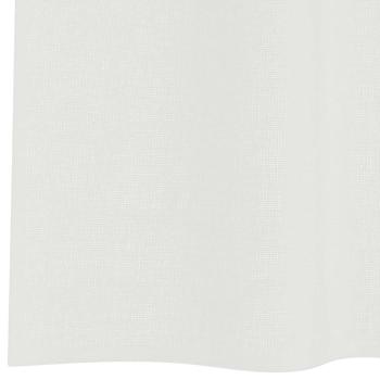 Voile Vorhänge mit Schlaufen 2 Stk. Weiß 140x175 cm