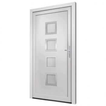 Haustür Weiß 108x208 cm PVC