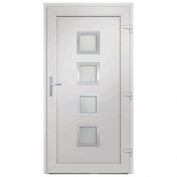 Haustür Weiß 108x208 cm PVC