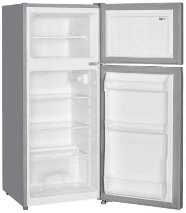 PKM GK126EIX Kühl-Gefrierkombination, 48 cm breit, 117 Liter, 4 Sterne, verstellbare Füße, 3 Türablagen, Inox Design