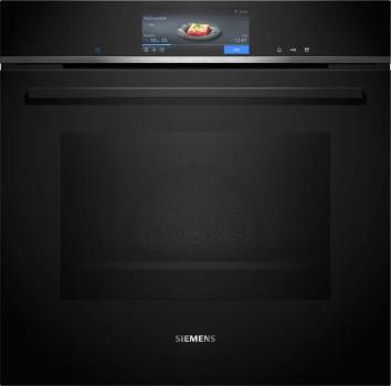 ARDEBO.de Siemens HS758G3B1 iQ700 A+ Einbau-Dampfbackofen, 60 cm breit, 71 L, cookControl Pro, Sprachsteuerung, Kindersicherung, 22 Heizarten, Schwarz