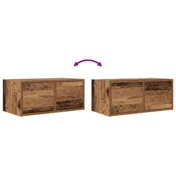 TV-Schränke 2 Stk. Altholz-Optik 60x31x25,5 cm Holzwerkstoff