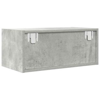 TV-Schrank Betongrau 60x31x25,5 cm Holzwerkstoff