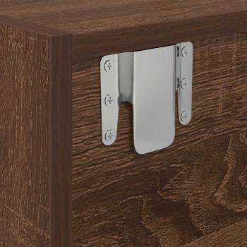 TV-Schränke 2 Stk. Braun Eichen-Optik 60x31x25,5 cm