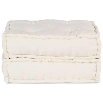 Pouf Modular Creme 70x70x36 cm Stoff