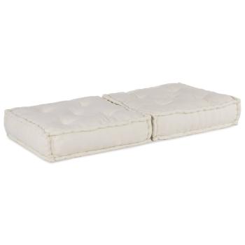 Pouf Modular Creme 70x70x36 cm Stoff