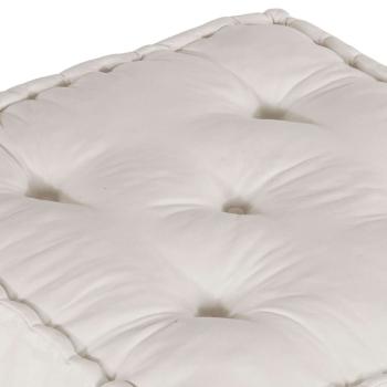 Pouf Modular Creme 70x70x36 cm Stoff
