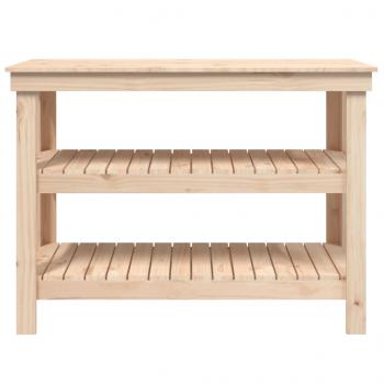 Werkbank 110,5x50x80 cm Massivholz Kiefer
