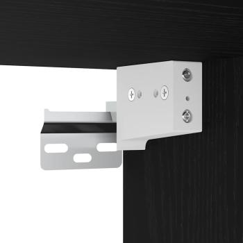 Wand-Nachttische 2 Stk. Schwarz Eichen-Optik 38x34x40 cm