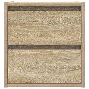 Wand-Nachttische 2 Stk. Sonoma-Eiche 38x34x40 cm