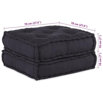 Pouf Modular Anthrazit 70x70x36 cm Stoff