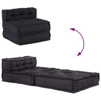Pouf Modular Anthrazit 70x70x54 cm Stoff