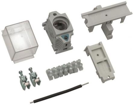 ARDEBO.de ABN BP14 Bestückungspaket 1TSG, mit Halter für SaS, DII-Element 25 A (E27) für Hutschiene