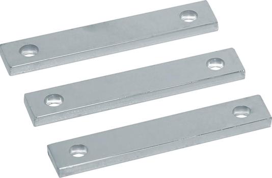 ARDEBO.de Hager UM30V4 3xCu-Schiene Set, universal, Wandlerlasche, 30x10x170mm verzinnt