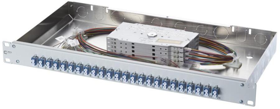 Metz Connect OpDAT fix splice 24xLC-D OM3 LWL-Patchfeld