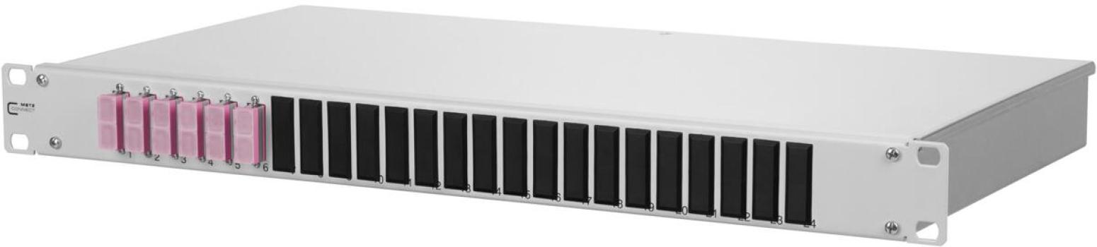 ARDEBO.de Metz Connect OpDAT fix 12xSC-D OM4 LWL-Patchpanel (150257BB12-E)