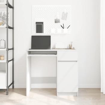 Schreibtisch Weiß 86x49x76 cm Holzwerkstoff