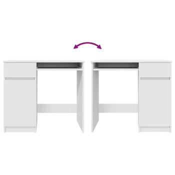 Schreibtisch Weiß 86x49x76 cm Holzwerkstoff