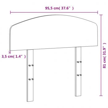Kopfteil 90 cm Massivholz Kiefer