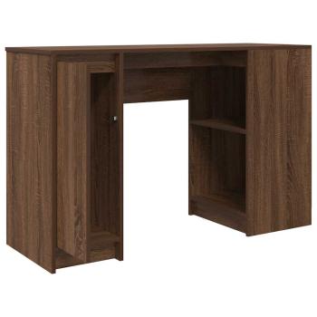 Schreibtisch Braun Eichen-Optik 120x42x76 cm Holzwerkstoff