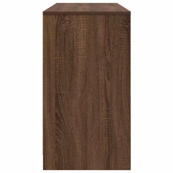 Schreibtisch Braun Eichen-Optik 120x42x76 cm Holzwerkstoff