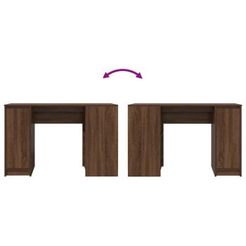 Schreibtisch Braun Eichen-Optik 120x42x76 cm Holzwerkstoff