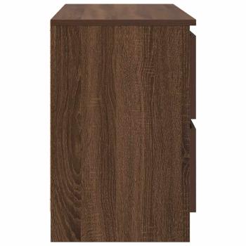 TV-Schrank Braun Eichen-Optik 80x35x54 cm Holzwerkstoff