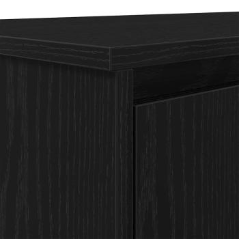 Schreibtisch Schwarz Eichen-Optik 120x42x76 cm Holzwerkstoff