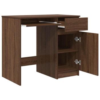 Schreibtisch Braun Eichen-Optik 86x49x76 cm Holzwerkstoff