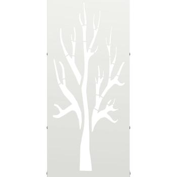 Brennholzregal Weiß 40x30x80 cm Kaltgewalzter Stahl