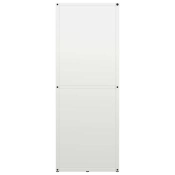 Brennholzregal Weiß 40x30x80 cm Kaltgewalzter Stahl