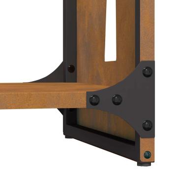 Brennholzregal 40x30x80 cm Wetterfester Stahl