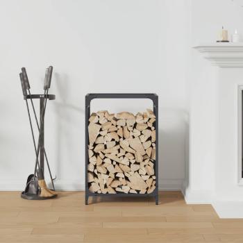 Brennholzregal Anthrazit 44x28x65 cm Kaltgewalzter Stahl