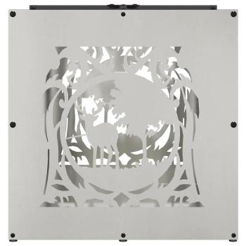 Brennholzregal 40x40x40 cm Edelstahl