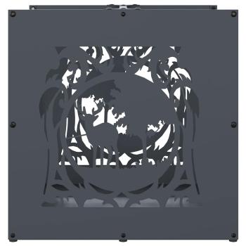 Brennholzregal Anthrazit 40x40x40 cm Kaltgewalzter Stahl