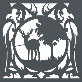 Brennholzregal Anthrazit 40x40x40 cm Kaltgewalzter Stahl