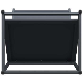 Brennholzregal Anthrazit 70x43x34,5 cm Kaltgewalzter Stahl