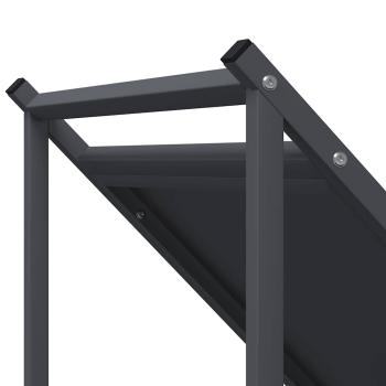 Brennholzregal Anthrazit 70x43x34,5 cm Kaltgewalzter Stahl