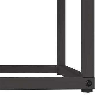 Brennholzregal Schwarz 69,5x35x81 cm Kaltgewalzter Stahl