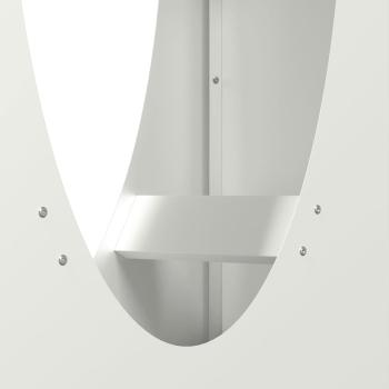 Brennholzregal Weiß 50x23x100 cm Kaltgewalzter Stahl