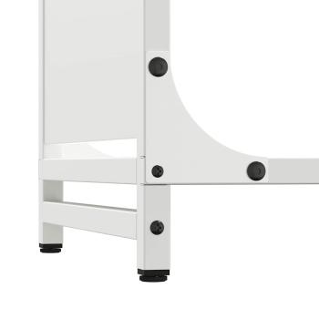 Brennholzregal Weiß 44x28x65 cm Kaltgewalzter Stahl