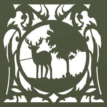 Brennholzregal Olivgrün 40x40x40 cm Kaltgewalzter Stahl